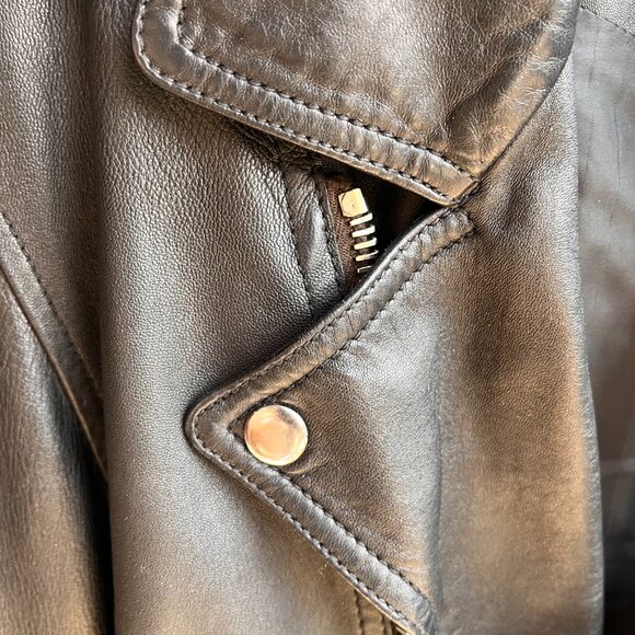 3.1 Phillip Lim Leather Motorcycle Jacket Women's Tag Medium - Picture 5 of 10